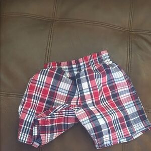 Healthtex Red and Blue Plaid Kids Shorts